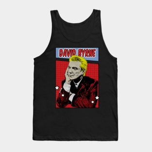 David Byrne Pop Art Comic Style Tank Top